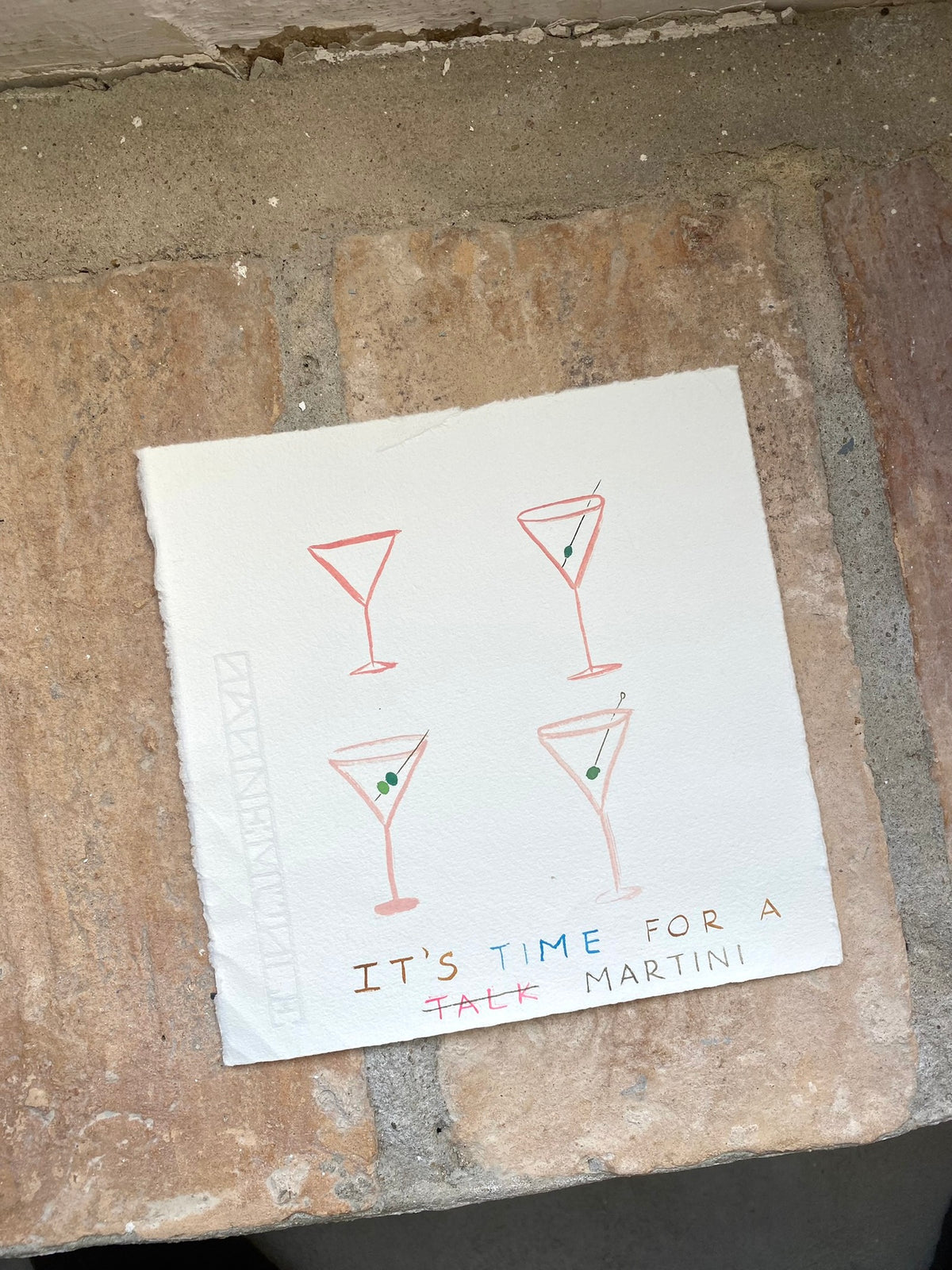 It’s Time for a Martini original art