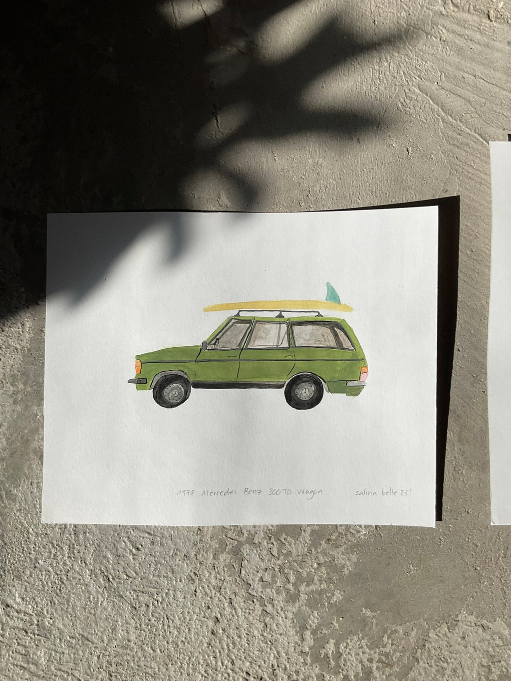 Vintage Car Illustration - Custom Made