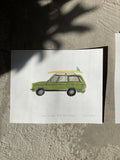 Vintage Car Illustration - Custom Made