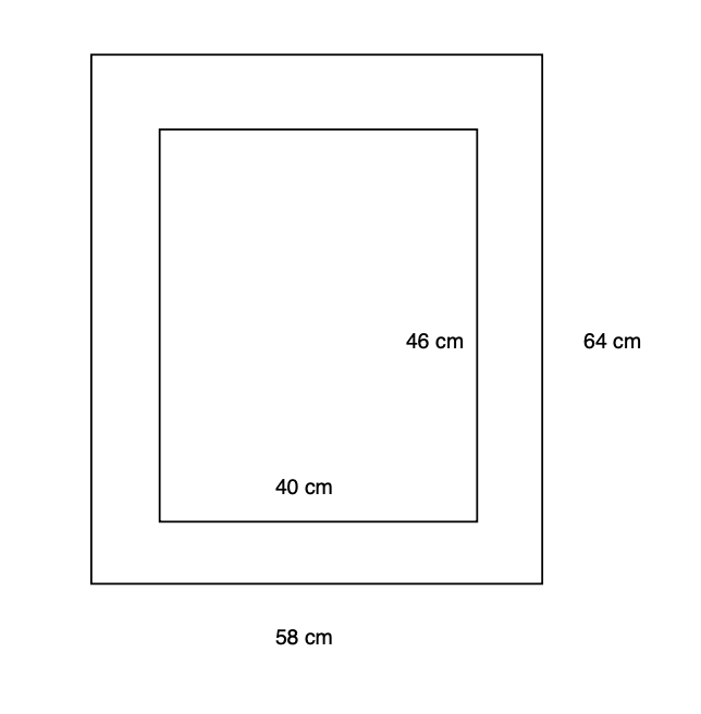 Measurements Perrito Portrait size XL