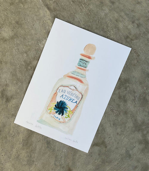 Azurea Bottle Print