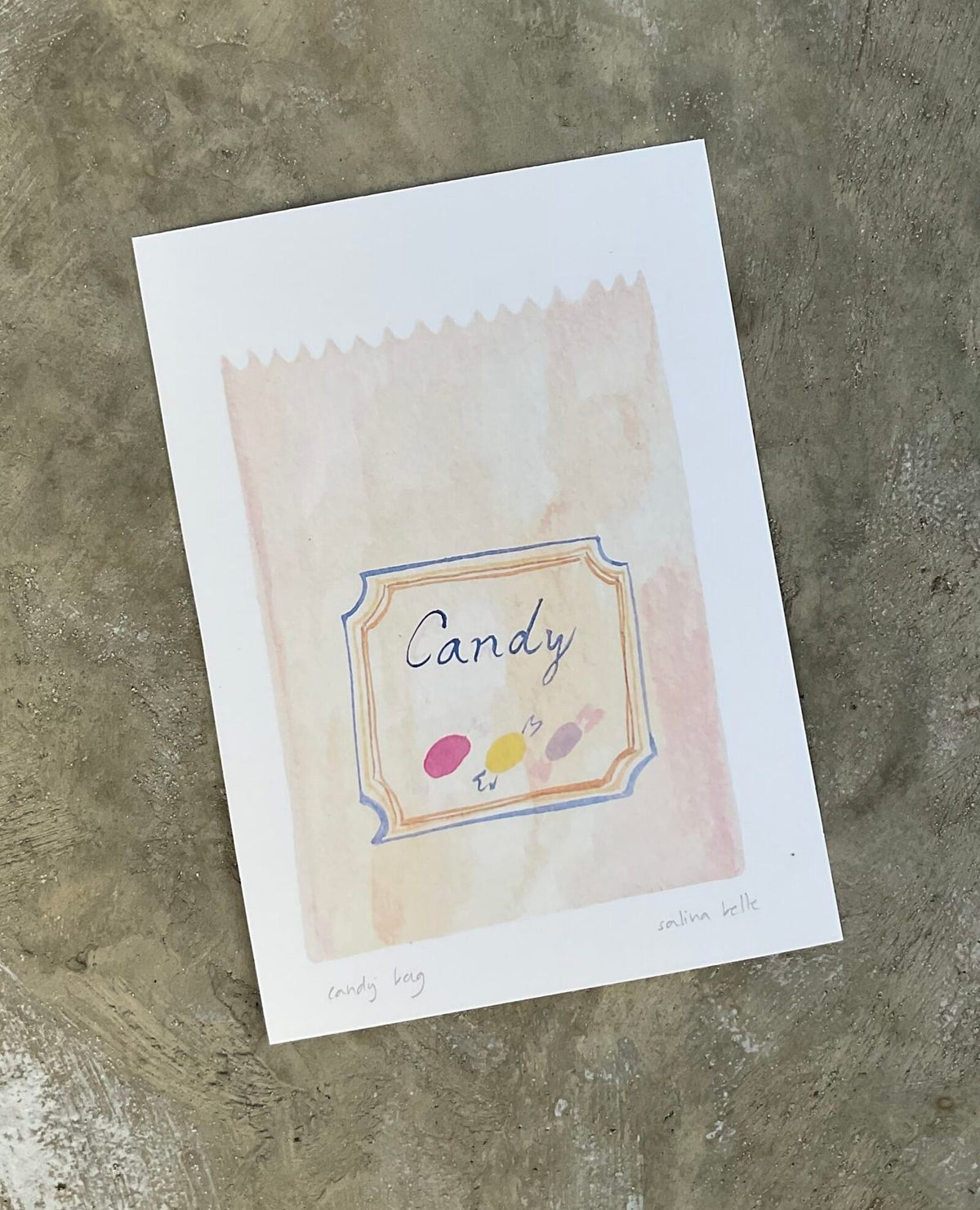 Candy Bag Print