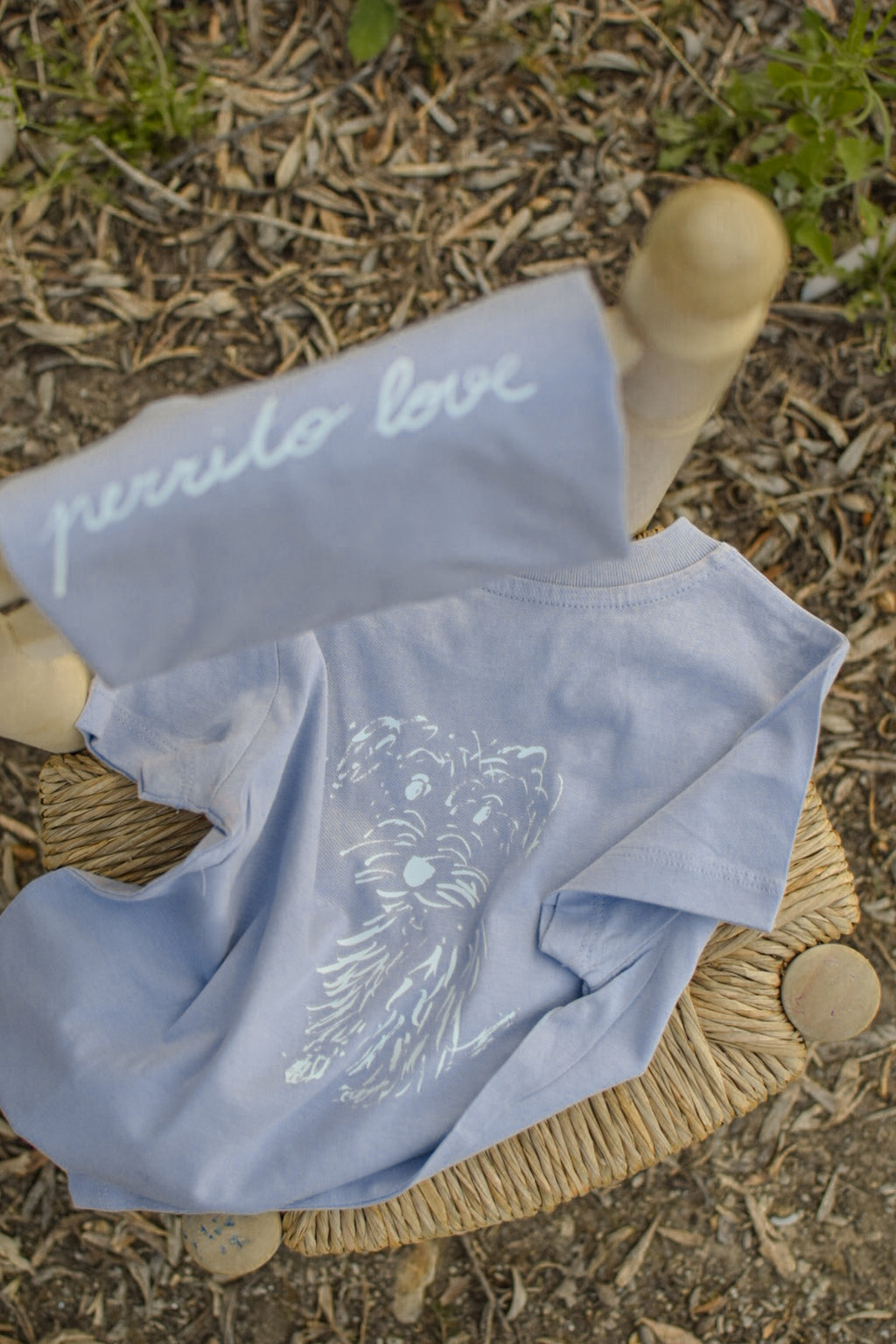 Perrito Love T-shirt lavender