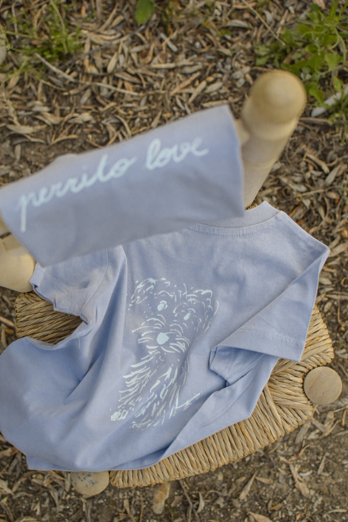 Perrito Love T-shirt lavender