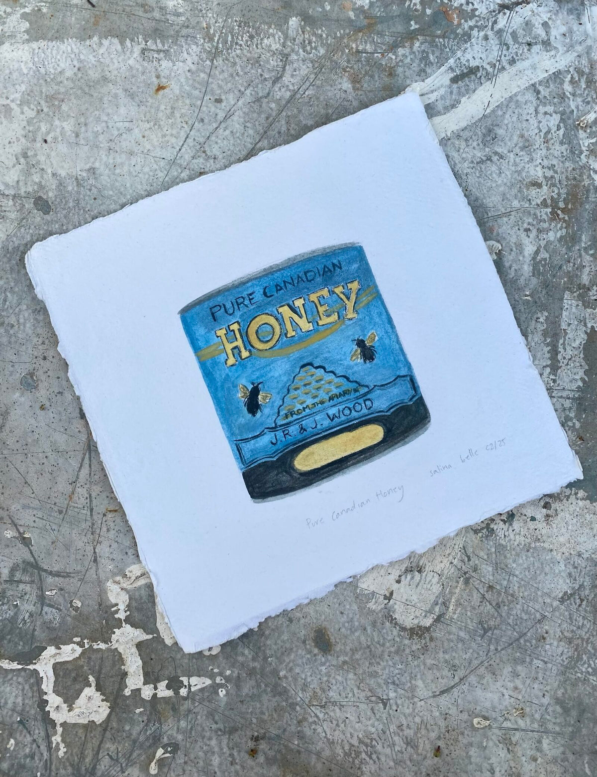 Canadian Honey Tin - Original Artwork